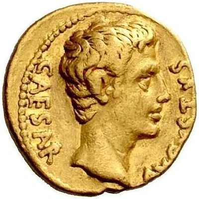 Aureus - Augustus SIGNIS RECEPTIS; Mars 19 BC front