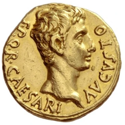 Aureus - Augustus VOT P SVSC PRO SAL ET RED I O M SACR; Mars 18 BC - 17 BC front