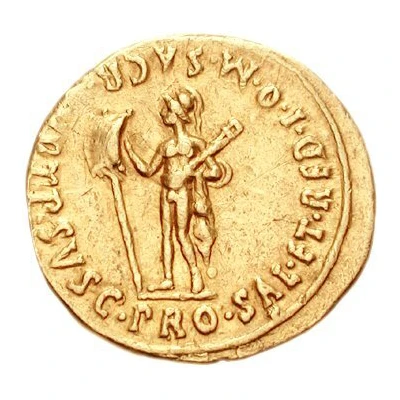 Aureus - Augustus VOT P SVSC PRO SAL ET RED I O M SACR; Mars 18 BC - 17 BC back
