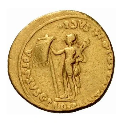 Aureus - Augustus VOT P SVSC PRO SALVT ET RED I O M SACR; Mars 18 BC - 17 BC back