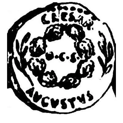 Aureus CAESAR AVGVSTVS OCS; Liber 19 BC - 4 BC back