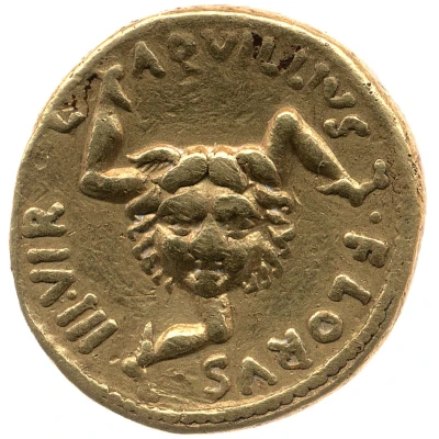 Aureus CAESAR AVGVSTVS OCS; Medusa 19 BC - 4 BC front