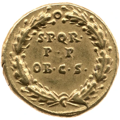 Aureus - Caligula S P Q R PP OB CS back