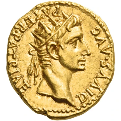Aureus - Caligula and Augustus DIVVS AVG PATER PATRIAE back