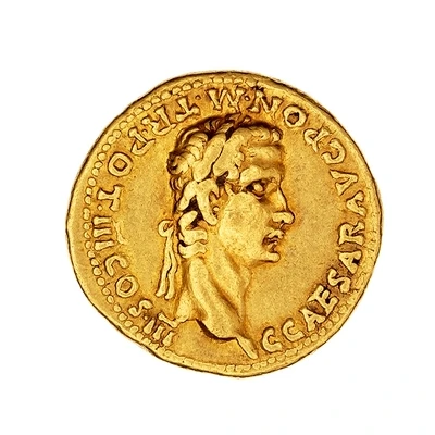 Aureus - Caligula and Augustus DIVVS AVG PATER PATRIAE back