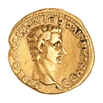 Aureus - Caligula and Augustus front