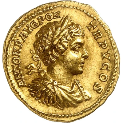 Aureus - Caracalla ADVENTVS AVGVSTOR front