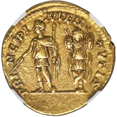 Aureus - Caracalla PRINCIPI IVVENTVTIS back