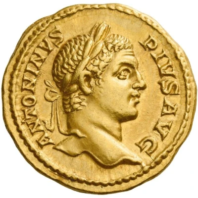 Aureus - Caracalla PROVIDENTIA; Medusa front