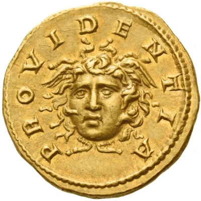 Aureus - Caracalla PROVIDENTIA; Medusa back