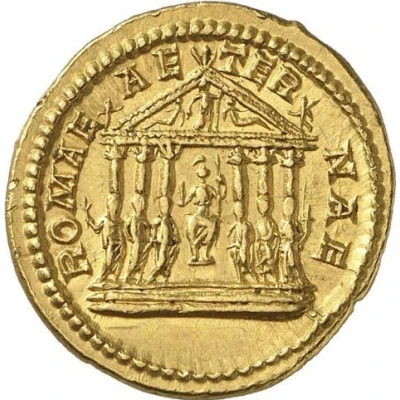 Aureus - Caracalla ROMAE AETERNAE; Roma back