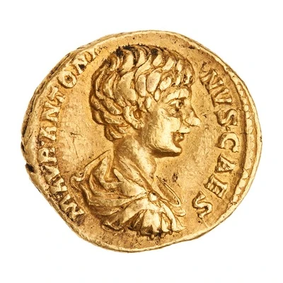 Aureus - Caracalla SECVRITAS PERPETVA; Minerva front