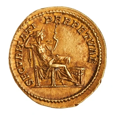 Aureus - Caracalla SECVRITATI PERPETVAE; Securitas back