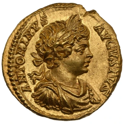 Aureus - Caracalla SEVERI PII AVG FIL; Victory front
