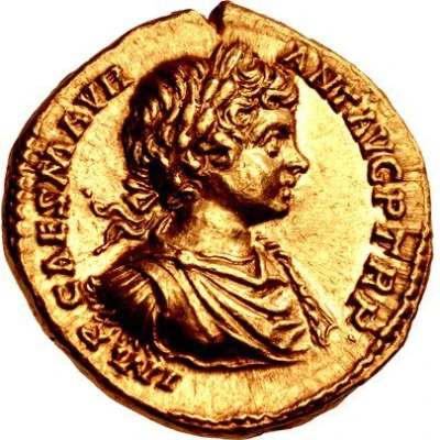 Aureus - Caracalla SPES PVBLICA; Spes front