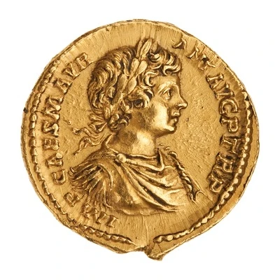 Aureus - Caracalla SPES PVBLICA; Spes front