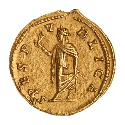 Aureus - Caracalla SPES PVBLICA; Spes back