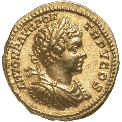 Aureus - Caracalla, Septimius Severus, and Geta ADVENT AVGG front