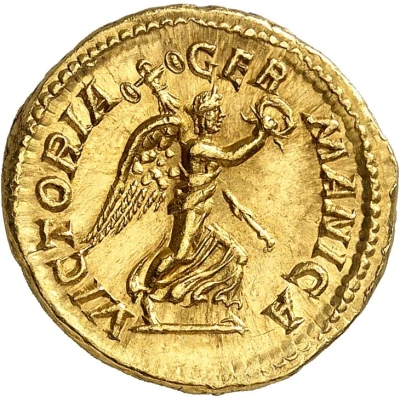 Aureus - Caracalla VICTORIA GERMANICA; Victory back