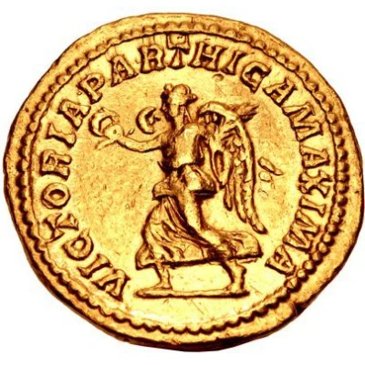 Aureus - Caracalla VICTORIA PARTHICA MAXIMA; Victory back