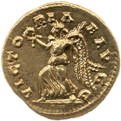 Aureus - Caracalla VICTORIAE AVGG; Victory back