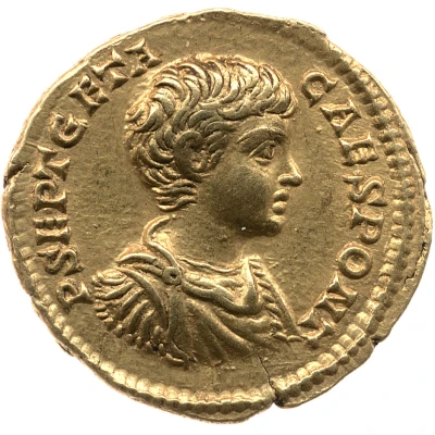 Aureus - Caracalla and Geta P SEPT GETA CAES PONT back
