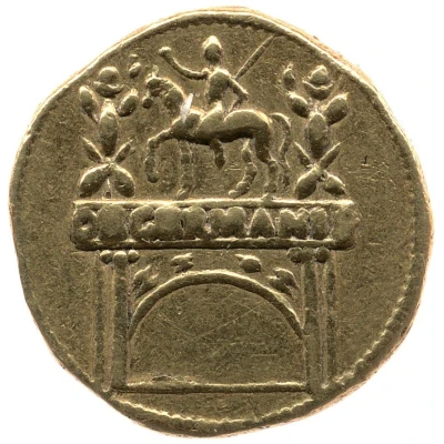 Aureus - Claudius DE GERMANIS back