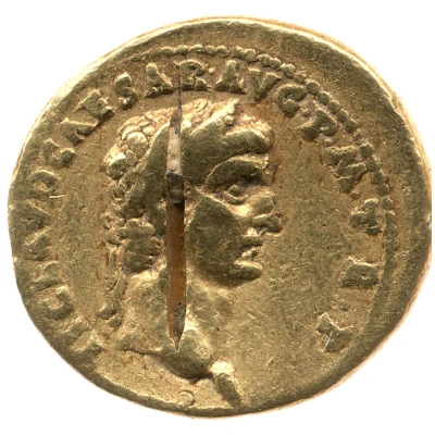 Aureus - Claudius EX SC OB CIVES SERVATOS front