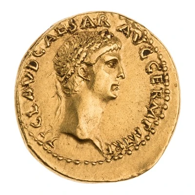 Aureus - Claudius EX SC OB CIVES SERVATOS front