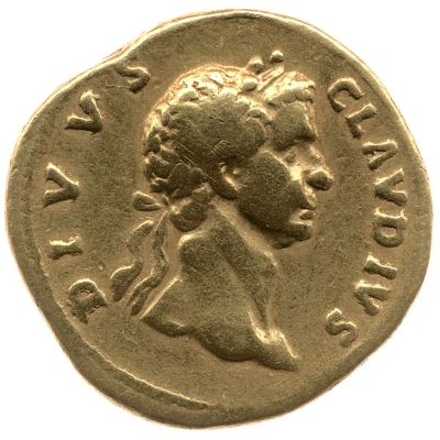 Aureus - Claudius IMP CAES TRAIAN AVG GER DAC P P REST; Concordia front