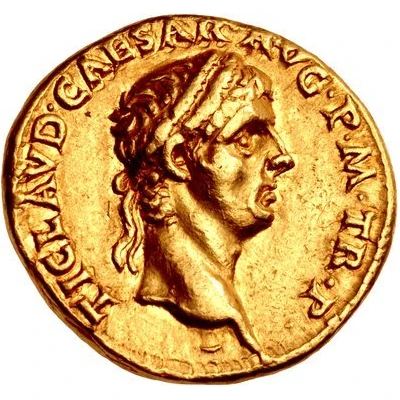 Aureus - Claudius IMPER RECEPT front