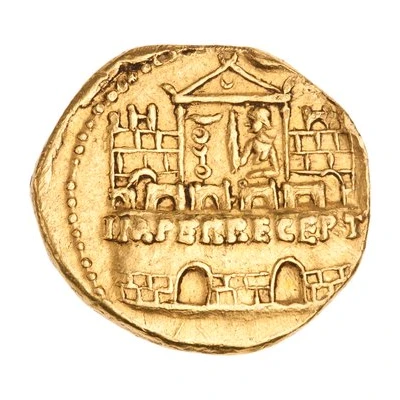 Aureus - Claudius IMPER RECEPT back
