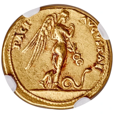 Aureus - Claudius PACI AVGVSTAE; Pax and Nemesis back