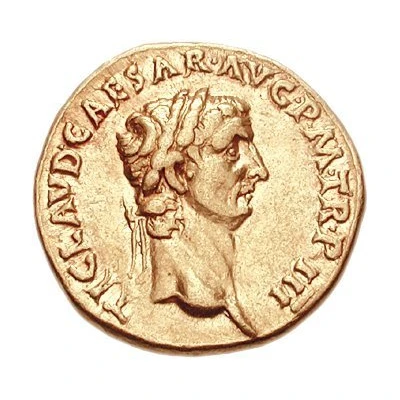 Aureus - Claudius PACI AVGVSTAE; Pax and Nemesis front