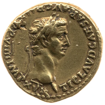 Aureus - Claudius PACI AVGVSTAE; Pax and Nemesis front
