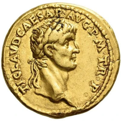 Aureus - Claudius PRAETOR RECEPT front