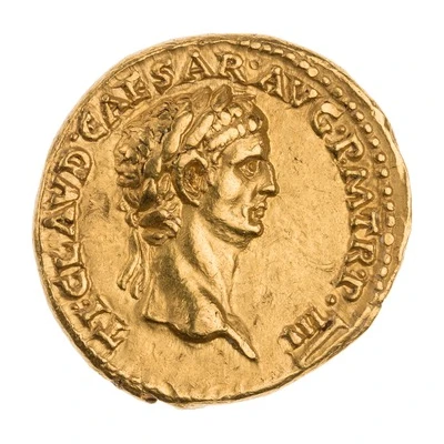 Aureus - Claudius PRAETOR RECEPT front