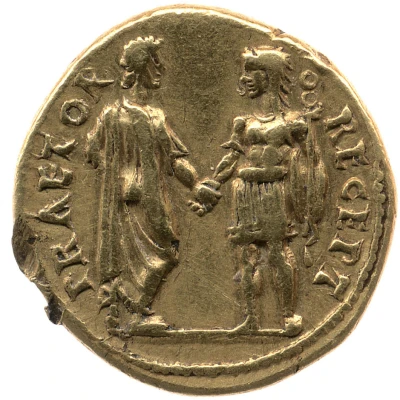 Aureus - Claudius PRAETOR RECEPT back