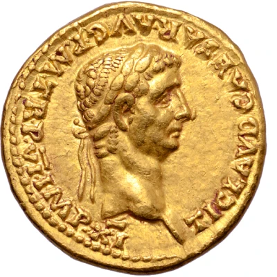 Aureus - Claudius S P Q R PP OB CS front