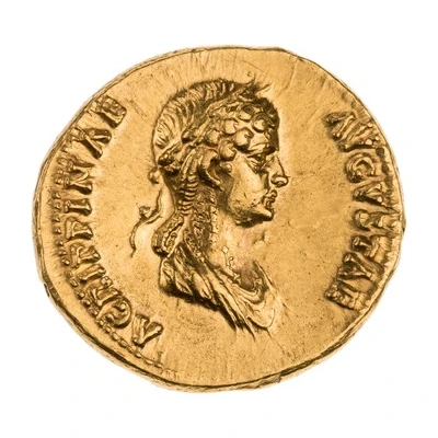 Aureus - Claudius and Agrippina the Younger AGRIPPINAE AVGVSTAE back