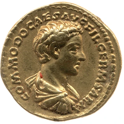 Aureus - Commodus ADVENTVS CAES front