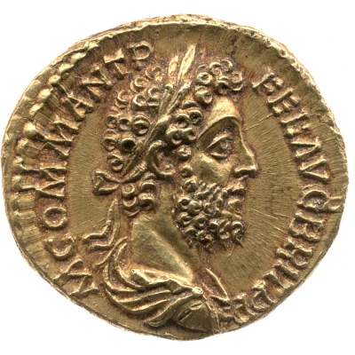Aureus - Commodus APOLLINI PALATINO; Apollo front