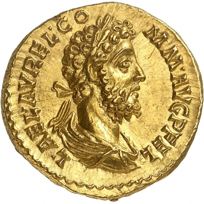 Aureus - Commodus FELIC COM P M TR P XVII COS VII P P; Felicitas front