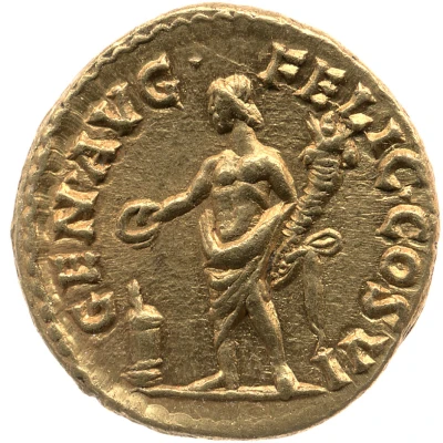 Aureus - Commodus GEN AVG FELIC COS VI; Genius back