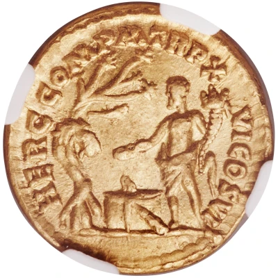 Aureus - Commodus HERC COM P M TR P XVI COS VI; Hercules back