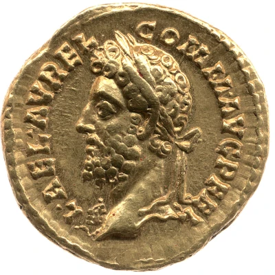 Aureus - Commodus HERCVLI ROMANO AVG; Hercules front