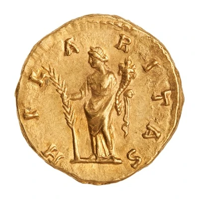 Aureus - Commodus HILARITAS; Hilaritas back