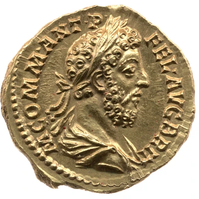 Aureus - Commodus IOVI EXSVPER P M TR P XII IMP VIII COS V P P; Jupiter front