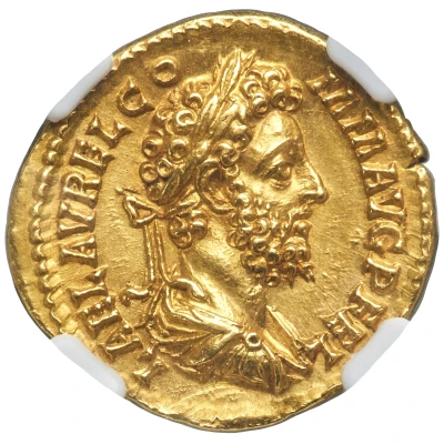 Aureus - Commodus LIB AVG VIII P M TR P XVII COS VII P P; Liberalitas front