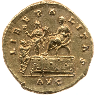 Aureus - Commodus LIBERALITAS AVG; Liberalitas back